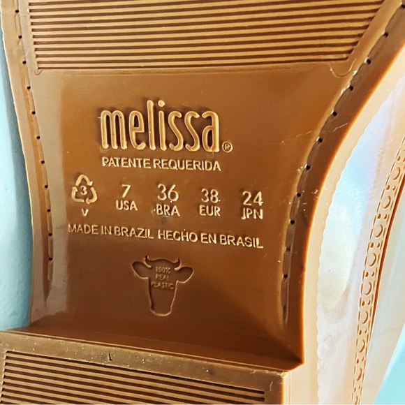 MELISSA Womens BRAZILIAN Wingtip Brogue Ankle Boot SIZE 7 Glossy Bordeaux Brown - Picture 11 of 13